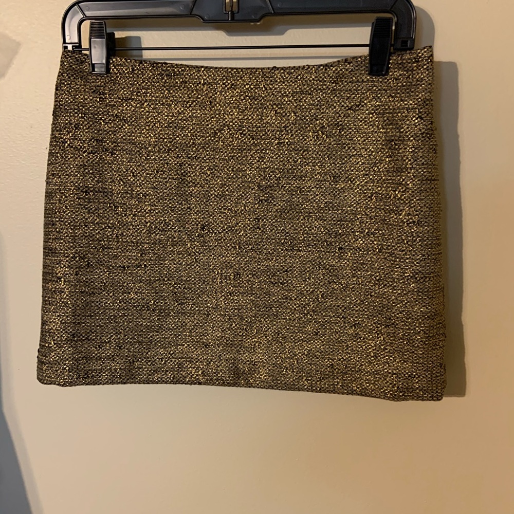 Metallic Mini Skirt